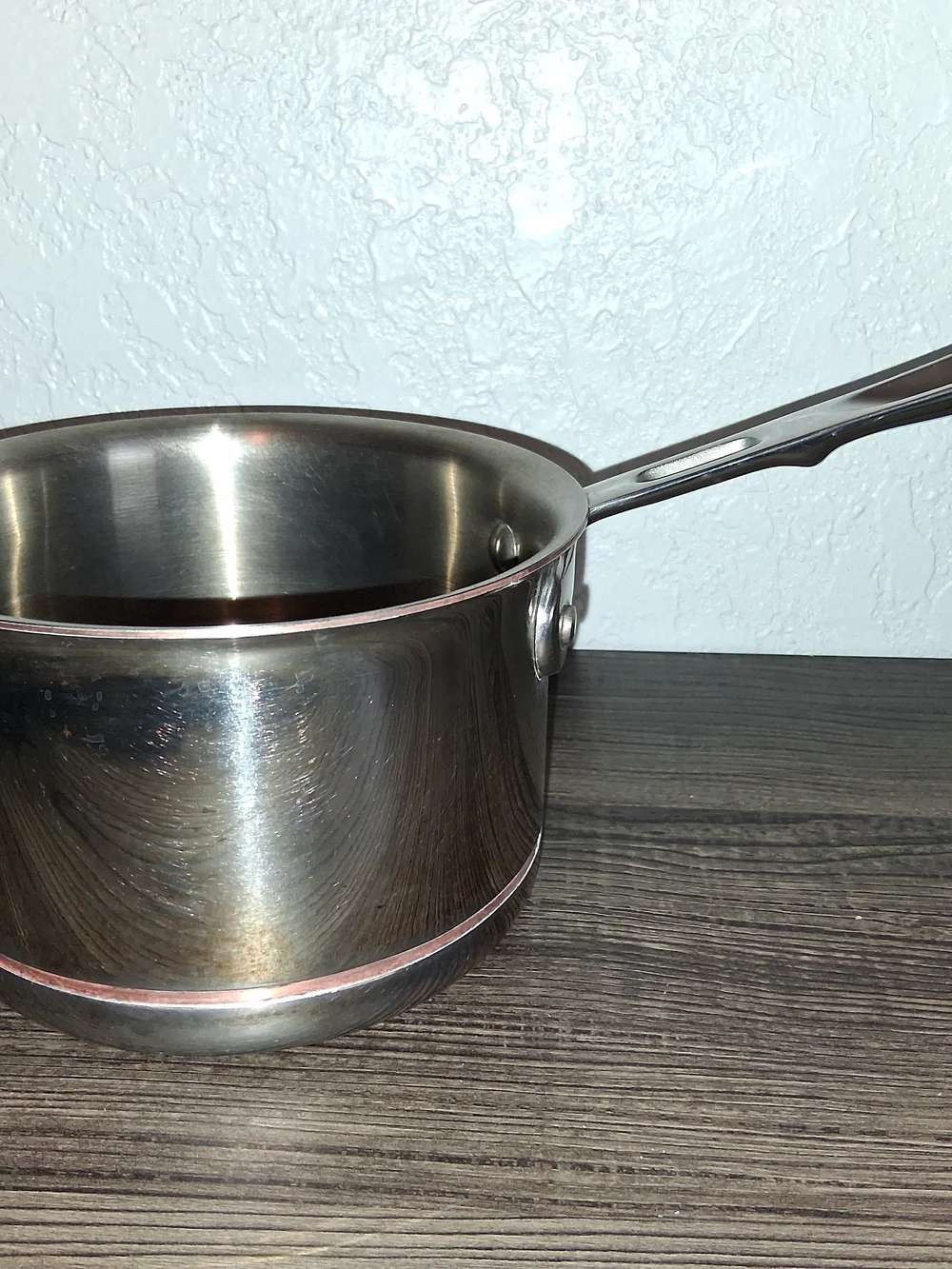 All Clad Copper Core 2 Qt Sauce Pan Stainless 5 Ply USA 6202 Saucepan No Lid